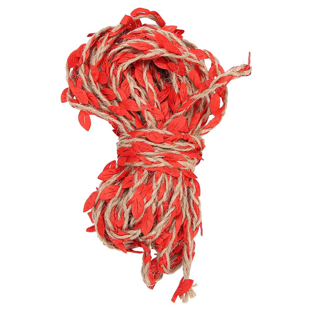10 Meters Artificial Leaf Ribbon Braided Garland Weaving Hemp Rope Bouquet DIY AccessoriesRed
10 Meters Artificial Leaf Ribbon Braided Garland Weaving Hemp Rope Bouquet DIY AccessoriesRed