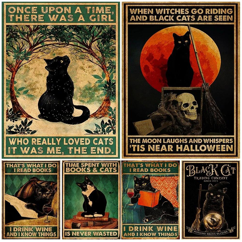 Witch And Blace Cat винтажная настенная живопись на холсте The Darkness Cat Witch Ретро постер и принты для украшения гостиной без рамки
Witch And Blace Cat винтажная настенная живопись на холсте The Darkness Cat Witch Ретро постер и принты для украшения гостиной без рамки