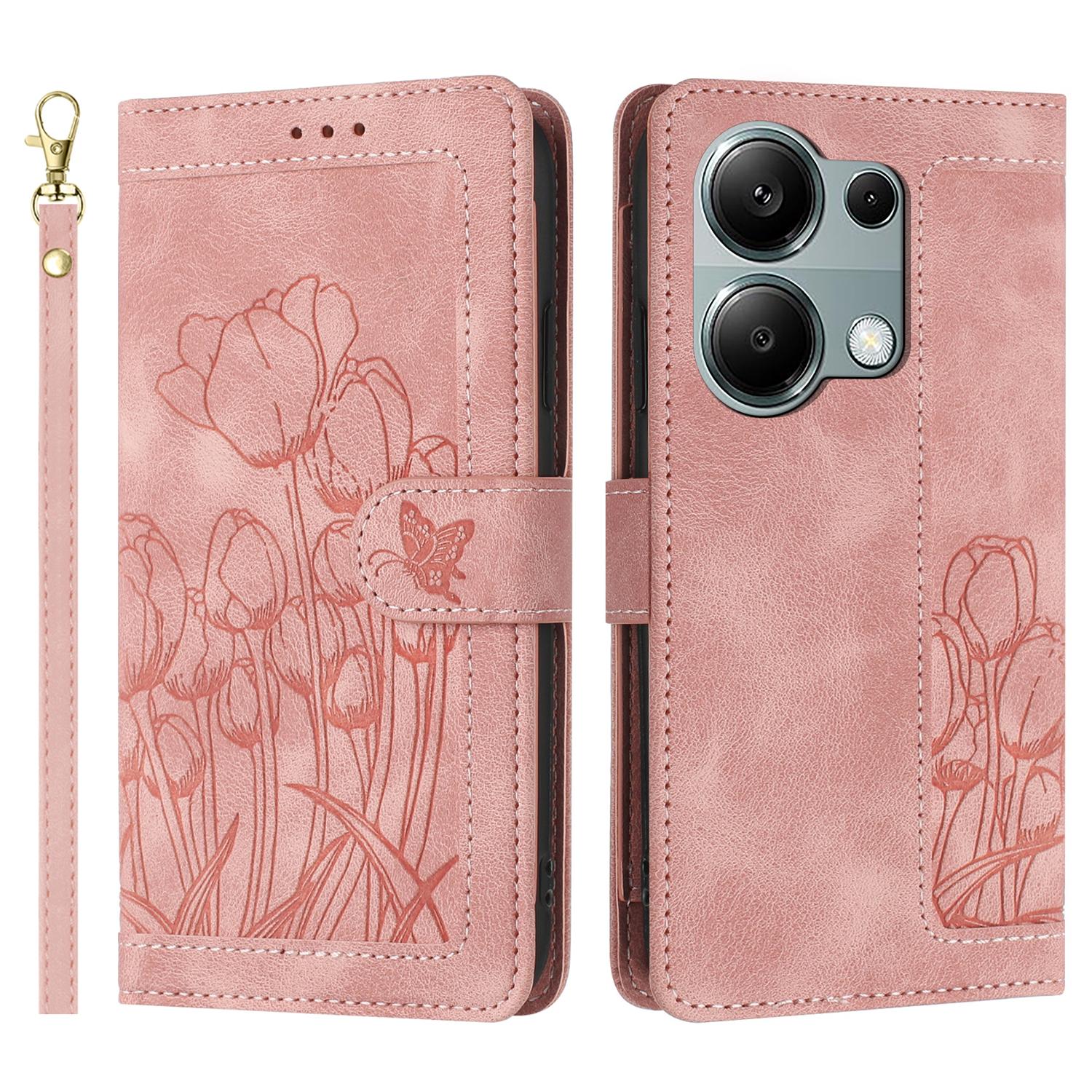 For Xiaomi Poco M6 Pro 4G/Redmi Note 13 Pro 4G Case Tulip Leather Phone Cover with 5 Card Slots Wallet Pink
For Xiaomi Poco M6 Pro 4G/Redmi Note 13 Pro 4G Case Tulip Leather Phone Cover with 5 Card Slots Wallet Pink