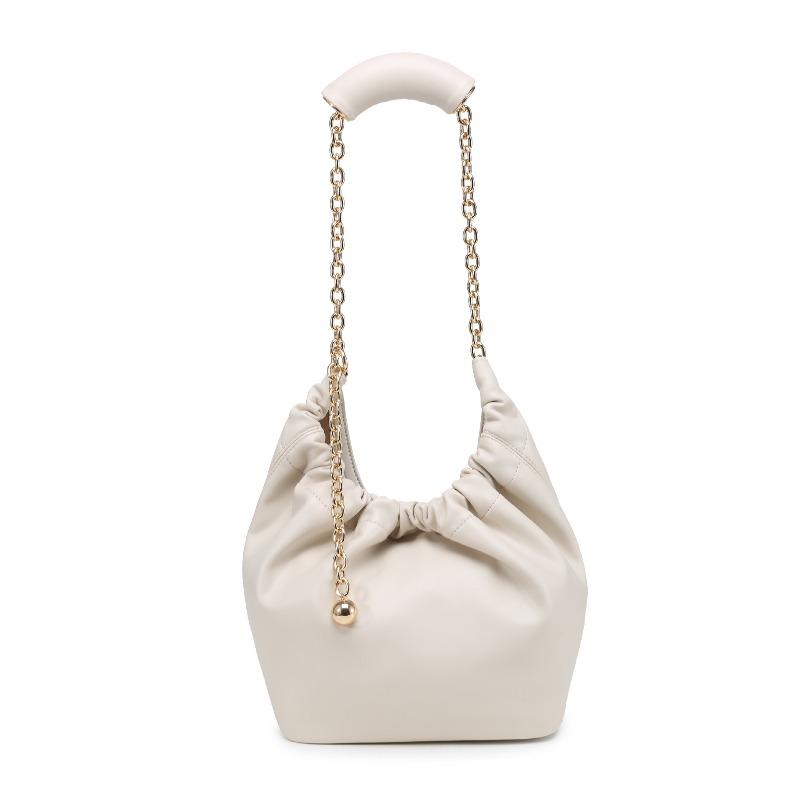 Luo Jia Squeeze Chain Bucket Bag PU Unmarked Folded Soft Cowhide Garbage Bag Handbag Genuine Leather Women s Bag Tide 29*24*10.5
Luo Jia Squeeze Chain Bucket Bag PU Unmarked Folded Soft Cowhide Garbage Bag Handbag Genuine Leather Women s Bag Tide 29*24*10.5
