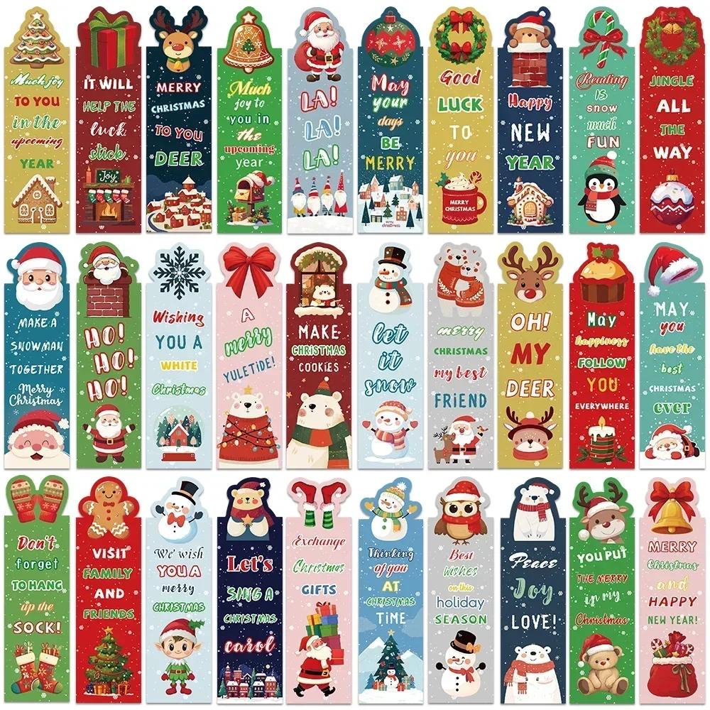 30PCS/set Christmas Bookmark Cartoon Aesthetic Reading Page Books Marking Students DIY Creative Gifts Book Decoration Bookmarks
30PCS/set Christmas Bookmark Cartoon Aesthetic Reading Page Books Marking Students DIY Creative Gifts Book Decoration Bookmarks