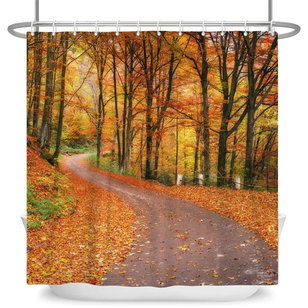 Enchanting Autumn Forest Reflection Print Water-Resistant Shower Curtain With Warm Tones For Serene And Cozy Bathroom Decor W60H190(CM)-1 Pcs
Enchanting Autumn Forest Reflection Print Water-Resistant Shower Curtain With Warm Tones For Serene And Cozy Bathroom Decor W60H190(CM)-1 Pcs
