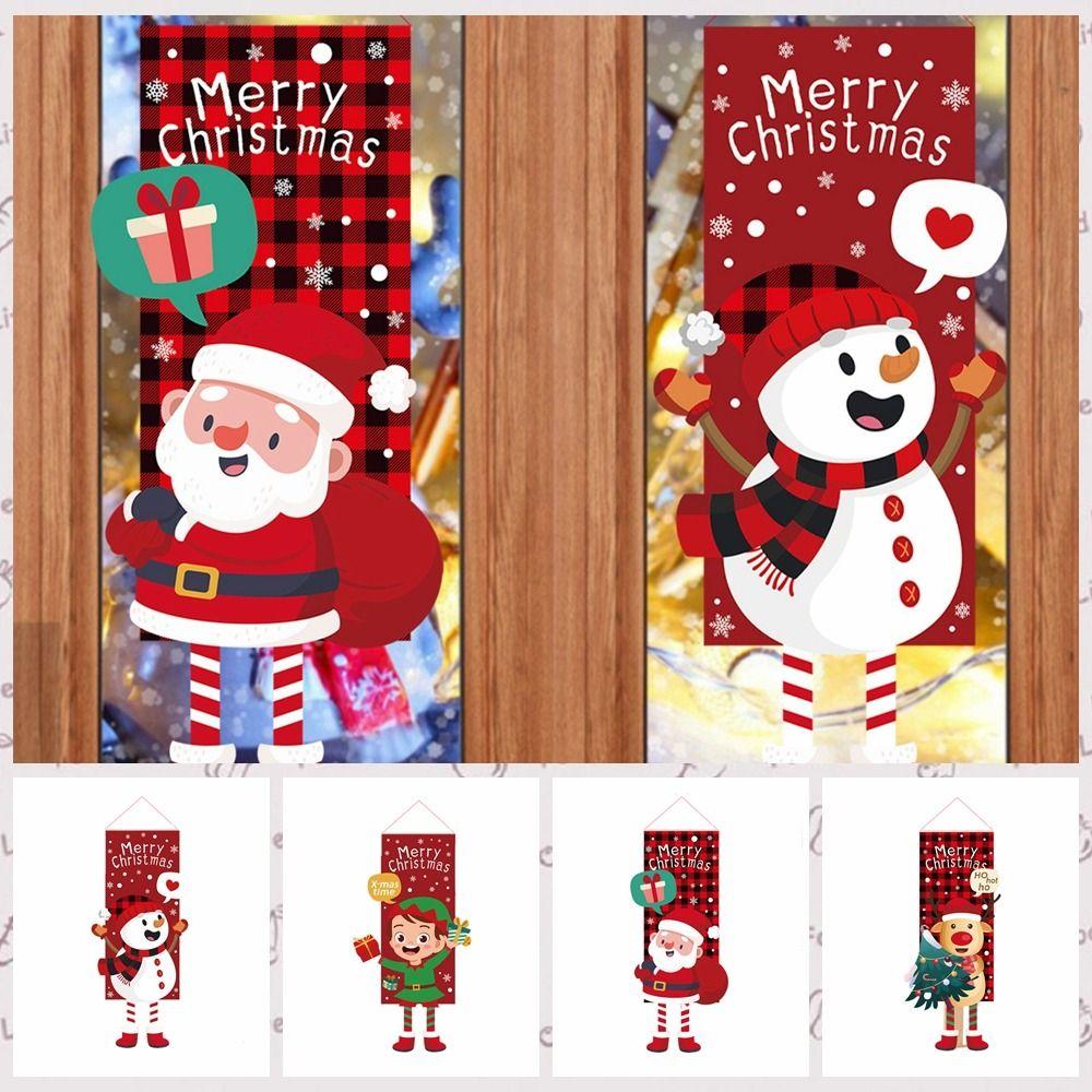 Santa Claus/Snowman/Elk Christmas Long Legged Cartoon Flag Santa Claus Snowman Banner Porch
Santa Claus/Snowman/Elk Christmas Long Legged Cartoon Flag Santa Claus Snowman Banner Porch