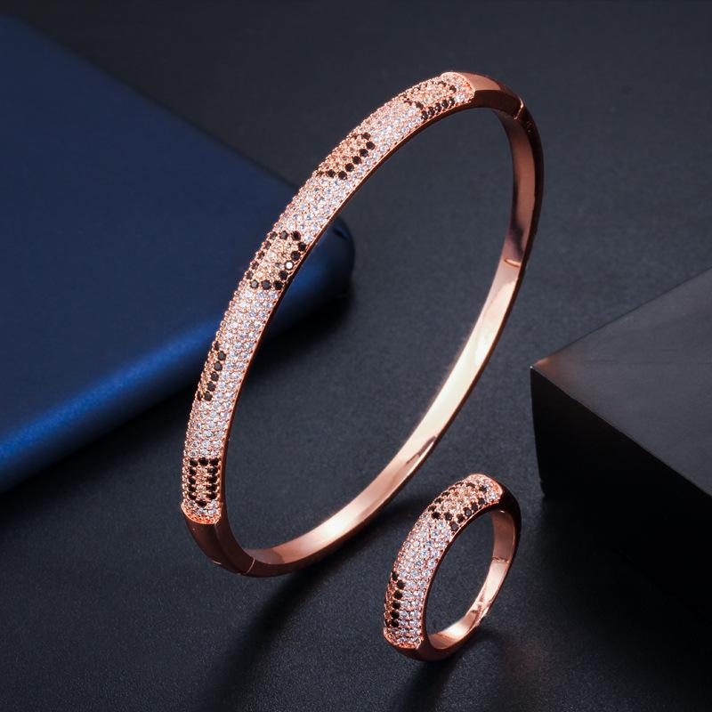 Ki0091 Jewelry High-End Micro-Inlaid Zircon Bracelet Ring Two-Piece Set 8
Ki0091 Jewelry High-End Micro-Inlaid Zircon Bracelet Ring Two-Piece Set 8