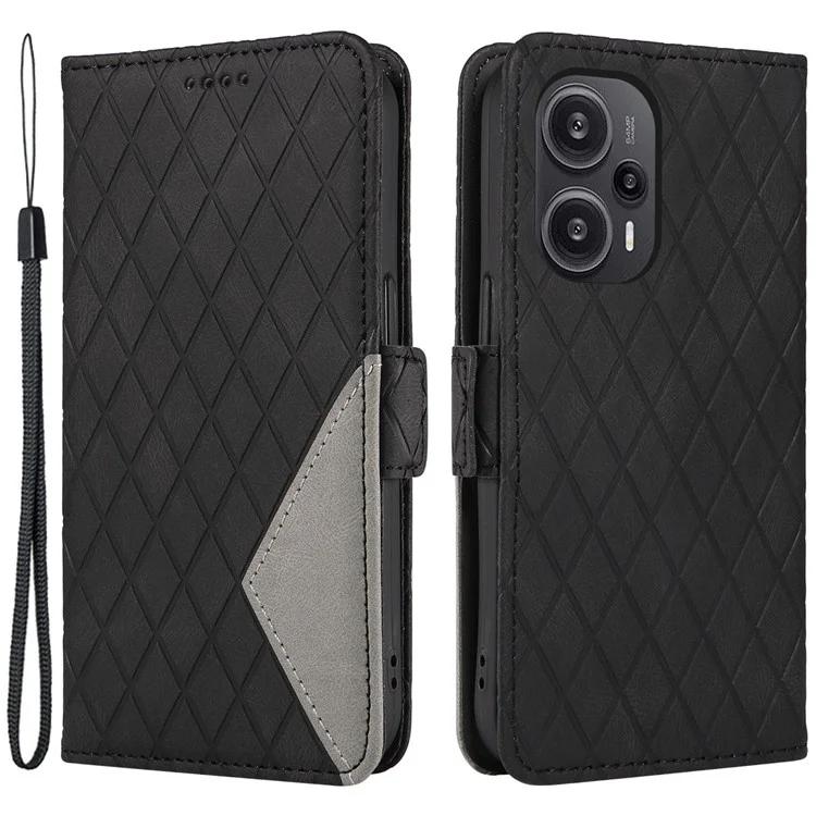 Wallet Leather Case for Xiaomi Redmi Note 12 Turbo / Poco F5 5G Color Splicing Rhombus Imprinted Phone Stand Cover
Wallet Leather Case for Xiaomi Redmi Note 12 Turbo / Poco F5 5G Color Splicing Rhombus Imprinted Phone Stand Cover