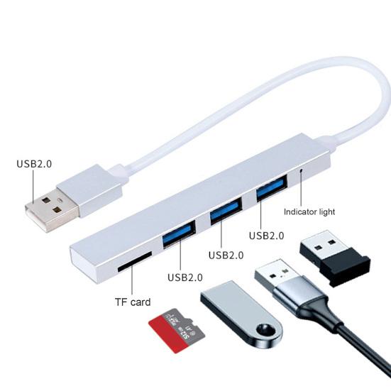 Практичный адаптер USB-концентратора. Эффективный позолоченный штекер. Устройство чтения карт TF.
Практичный адаптер USB-концентратора. Эффективный позолоченный штекер. Устройство чтения карт TF.