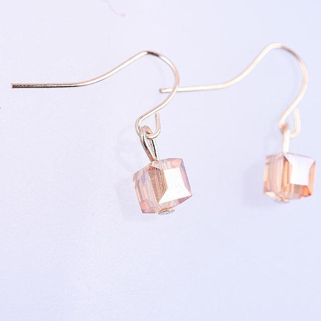 1 Pair Simple Geometric Cubic Crystal Earrings Women Square Hook Drop Earrings
1 Pair Simple Geometric Cubic Crystal Earrings Women Square Hook Drop Earrings
