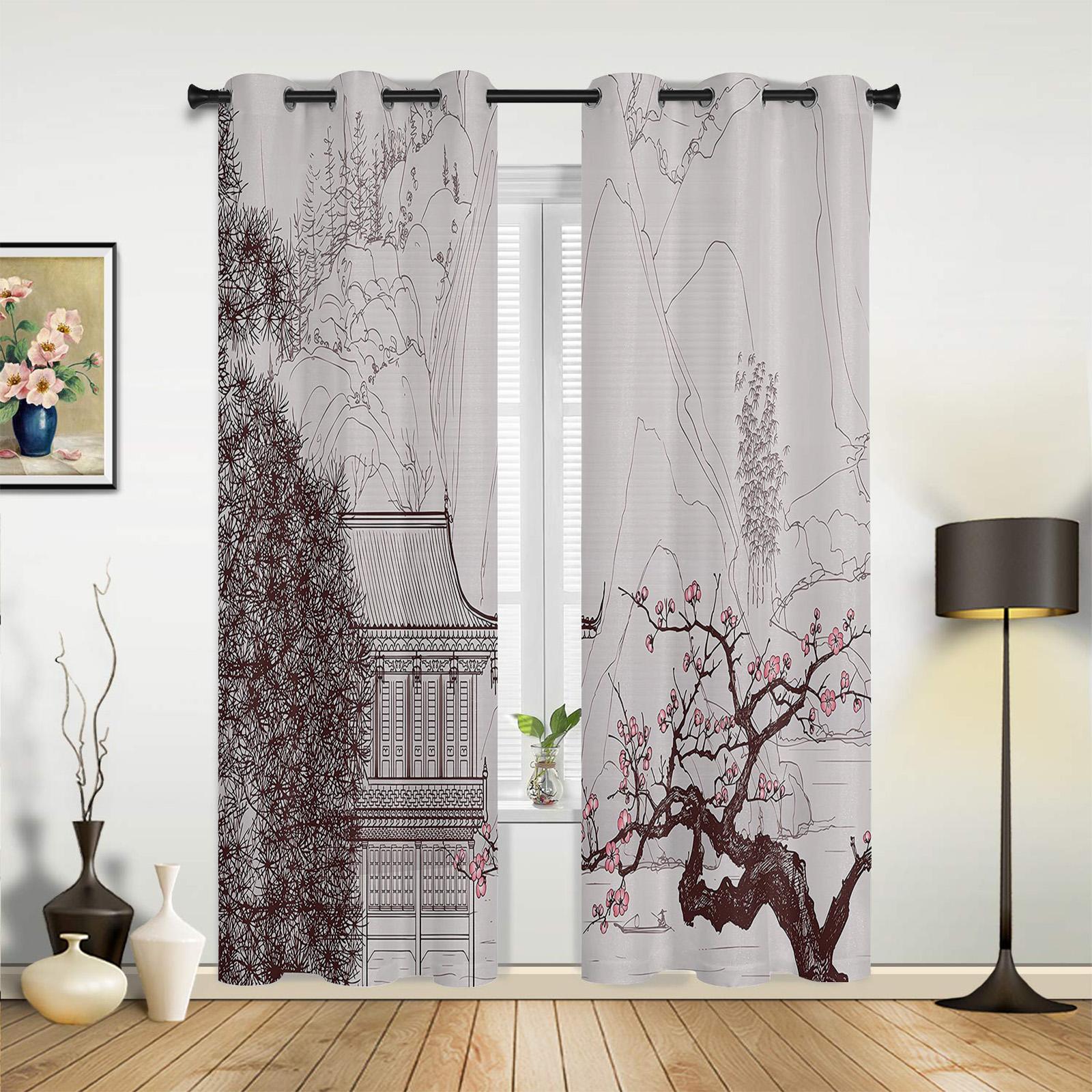 Red Oriental Ethnic Flowers Retro Curtains Bedroom Living Room Drapes Kitchen Children Window Curtain Home Decor Made Of Polyester Sitting Treatment W100*H130(CM)-Hooks&2PCS
Red Oriental Ethnic Flowers Retro Curtains Bedroom Living Room Drapes Kitchen Children Window Curtain Home Decor Made Of Polyester Sitting Treatment W100*H130(CM)-Hooks&2PCS