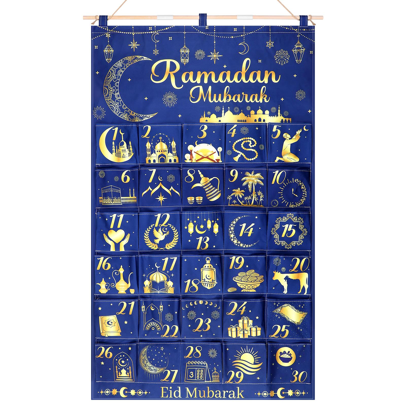 Fabric Ramadan Countdown Calendar 2026 Eid Mubarak Advent Hanging Calendar 30 Days Mystery Eid Ramadan Countdown Calendar With 3 синий
Fabric Ramadan Countdown Calendar 2026 Eid Mubarak Advent Hanging Calendar 30 Days Mystery Eid Ramadan Countdown Calendar With 3 синий