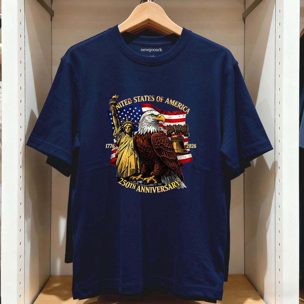 250 Years America 250 1776 2026 250th Anniversary t shirt Women Unisex Casual cotton graphic t shirts Creative streetwear 4XL
250 Years America 250 1776 2026 250th Anniversary t shirt Women Unisex Casual cotton graphic t shirts Creative streetwear 4XL