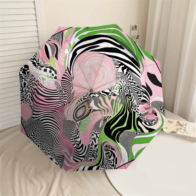1PC Zebra Print Leopard Print Umbrella-8-Rib Reinforced Portable Folding Travel Suitable for All Seasons Outdoor Daily Use Is an Ideal Choice -K0336
1PC Zebra Print Leopard Print Umbrella-8-Rib Reinforced Portable Folding Travel Suitable for All Seasons Outdoor Daily Use Is an Ideal Choice -K0336