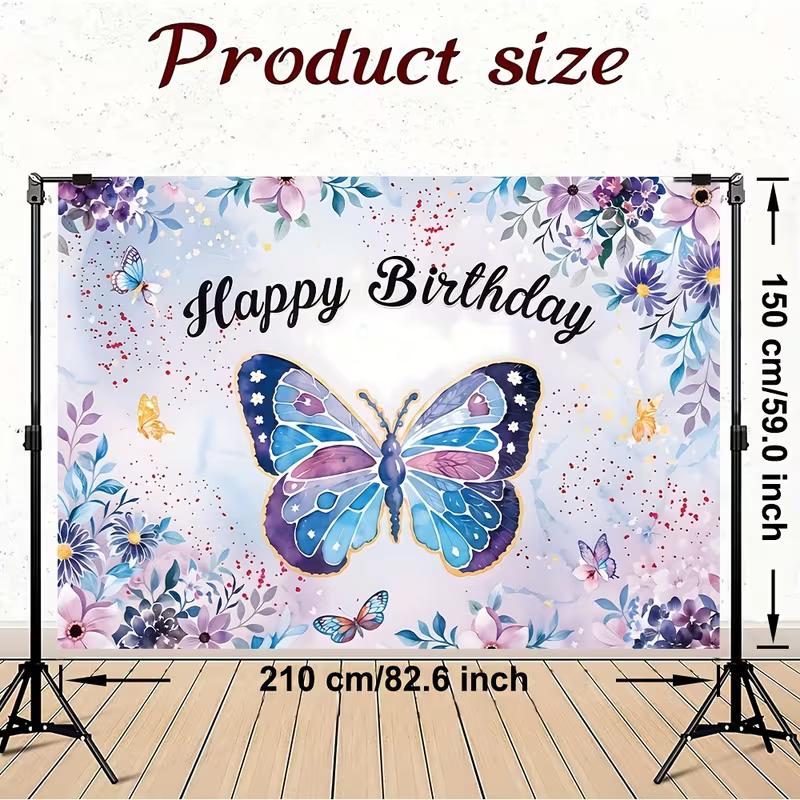2D Watercolor Butterfly Happy Birthday Backdrop Party Photo Backgroun 47.2x31.5inch/120*80cm
2D Watercolor Butterfly Happy Birthday Backdrop Party Photo Backgroun 47.2x31.5inch/120*80cm