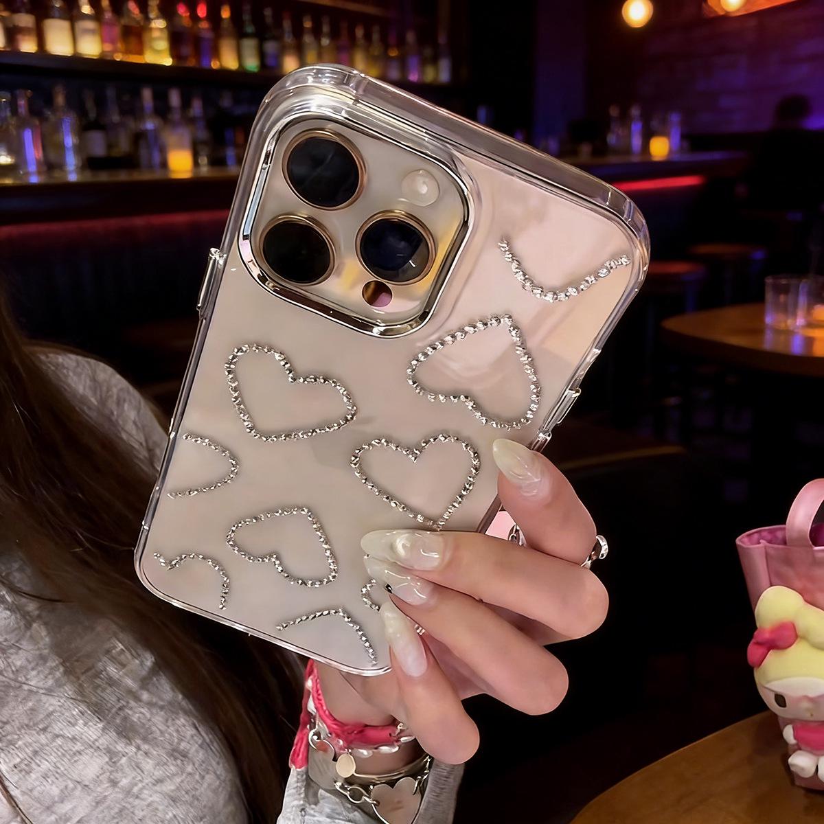 Luxury Rhinestone Heart iPhone 17 Compatible Case for 14/15/16 Pro Max. 16
Luxury Rhinestone Heart iPhone 17 Compatible Case for 14/15/16 Pro Max. 16