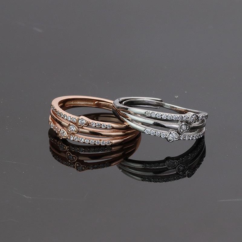S925 Sterling Silver Three Worlds Love Heart Diamond Ring - Women s Luxury Fashion Index Finger Jewelry Adjustable розового золота
S925 Sterling Silver Three Worlds Love Heart Diamond Ring - Women s Luxury Fashion Index Finger Jewelry Adjustable розового золота