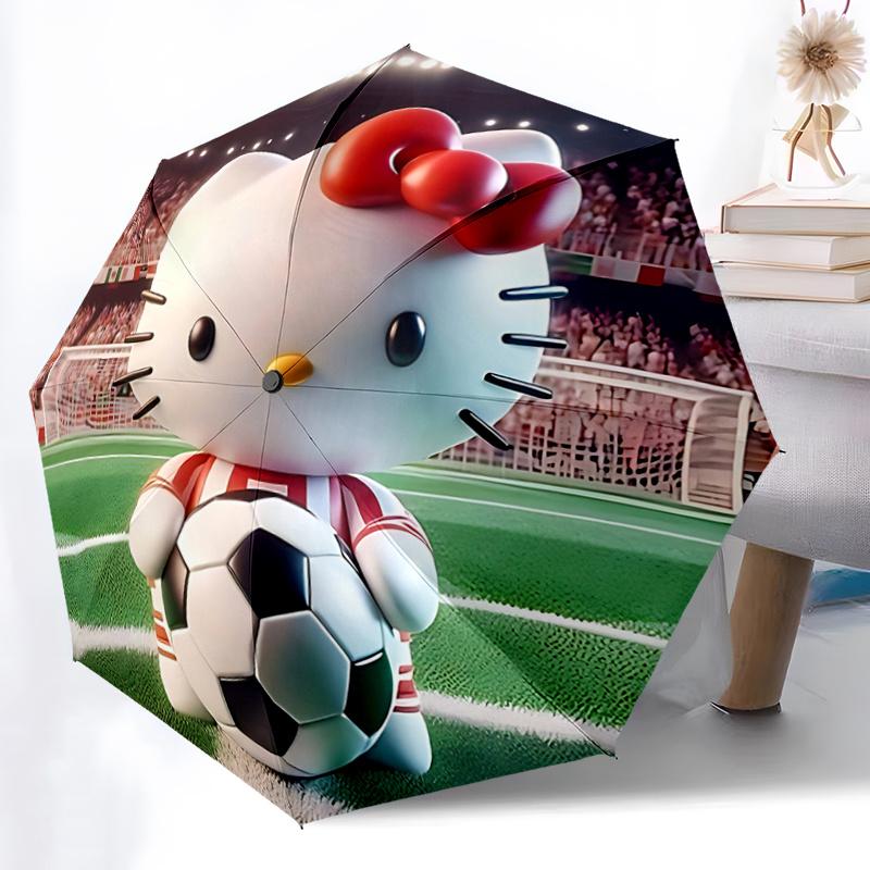 1pc Hello Kitty Soccer Ball Automatic Opening/Closing Umbrella - Portable Three-Fold Design with 8-Bone Iron Frame, Outdoor, Gift for Fans, Travelers,
1pc Hello Kitty Soccer Ball Automatic Opening/Closing Umbrella - Portable Three-Fold Design with 8-Bone Iron Frame, Outdoor, Gift for Fans, Travelers,