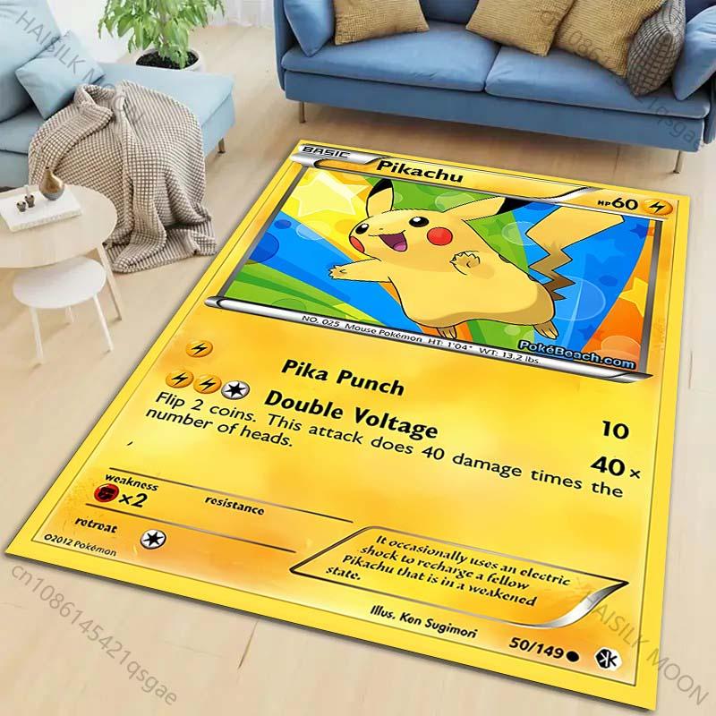 Pokémon Card Pikachu Charizard Squirtle Print Carpet Rug for Living Room Bedroom Sofa Decor Home Area Rug Non-slip Mat Play Rugs 120x160cm
Pokémon Card Pikachu Charizard Squirtle Print Carpet Rug for Living Room Bedroom Sofa Decor Home Area Rug Non-slip Mat Play Rugs 120x160cm