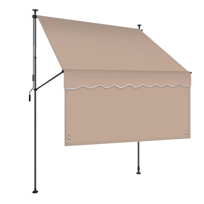 Retractable Outdoor Sunshade Awning - Rainproof for Balcony and Shop Facade 2m x 1.2m extension серый
Retractable Outdoor Sunshade Awning - Rainproof for Balcony and Shop Facade 2m x 1.2m extension серый
