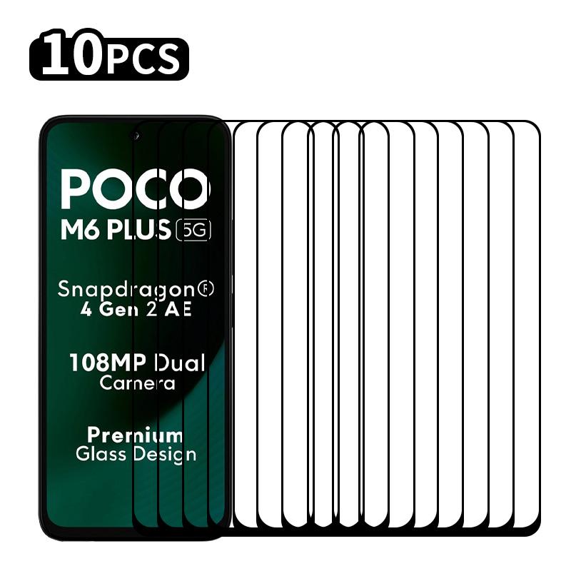 RURIHAI 10Pcs For Xiaomi Poco M6 Plus 5G High Aluminium-Silicon Glass Film 0.26mm 2.5D Secondary Hardening Screen Protector Type A
RURIHAI 10Pcs For Xiaomi Poco M6 Plus 5G High Aluminium-Silicon Glass Film 0.26mm 2.5D Secondary Hardening Screen Protector Type A