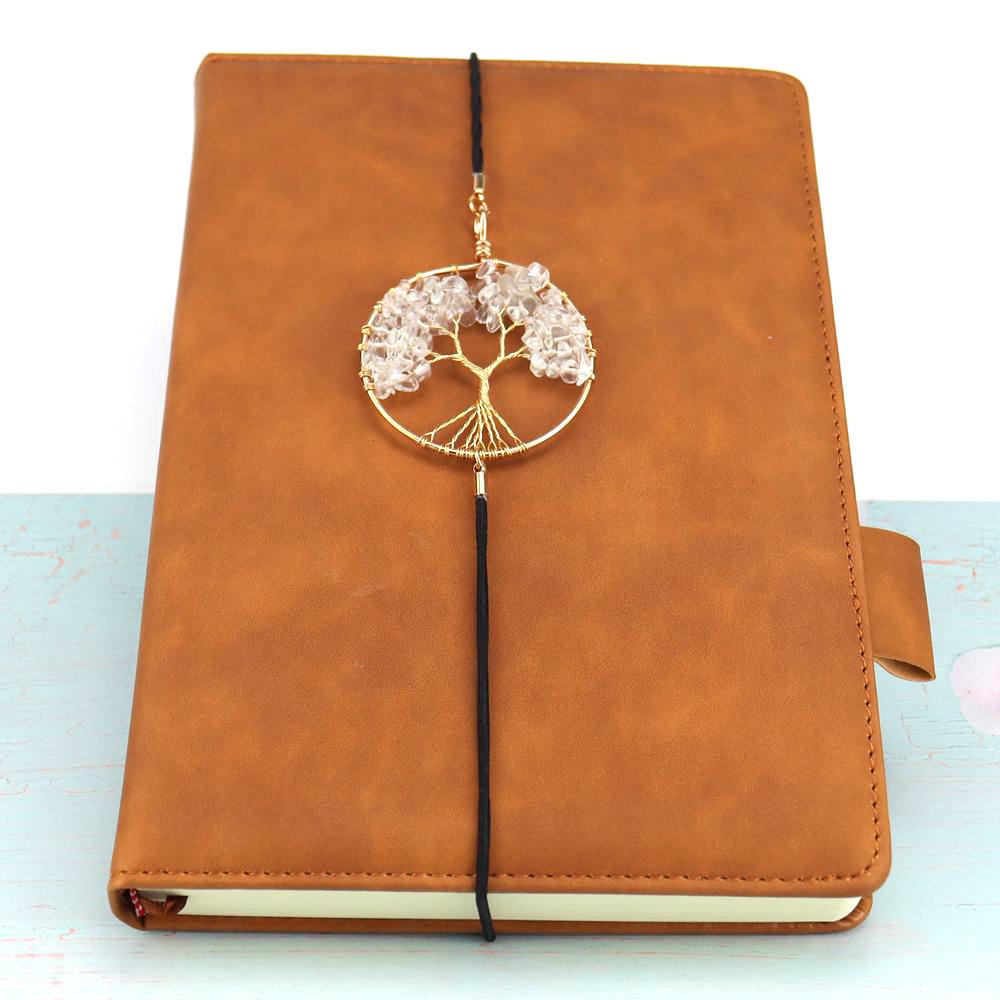 Handmade Gold Stone Tree of Life Elastic Bookmark
Handmade Gold Stone Tree of Life Elastic Bookmark