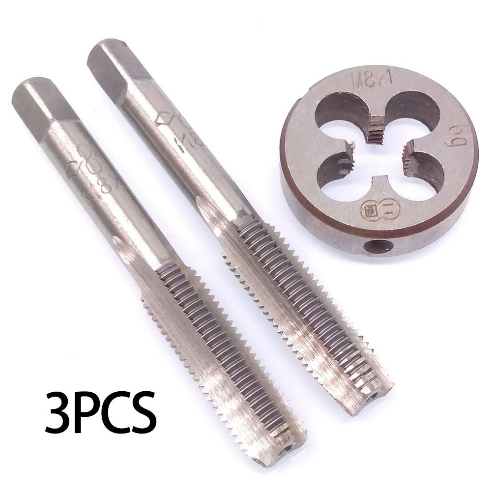 Carbon Steel M8 x 1mm Taper Tap and Die Set for Metric Thread Right Hand 3pcs Package Including 2 Taps and 1 Die
Carbon Steel M8 x 1mm Taper Tap and Die Set for Metric Thread Right Hand 3pcs Package Including 2 Taps and 1 Die