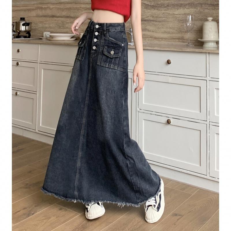 Осенне-зимняя женская джинсовая юбка больших размеров, юбка средней длины с пряжкой и необработанным краем, юбка А-силуэта 2XL синий
Осенне-зимняя женская джинсовая юбка больших размеров, юбка средней длины с пряжкой и необработанным краем, юбка А-силуэта 2XL синий