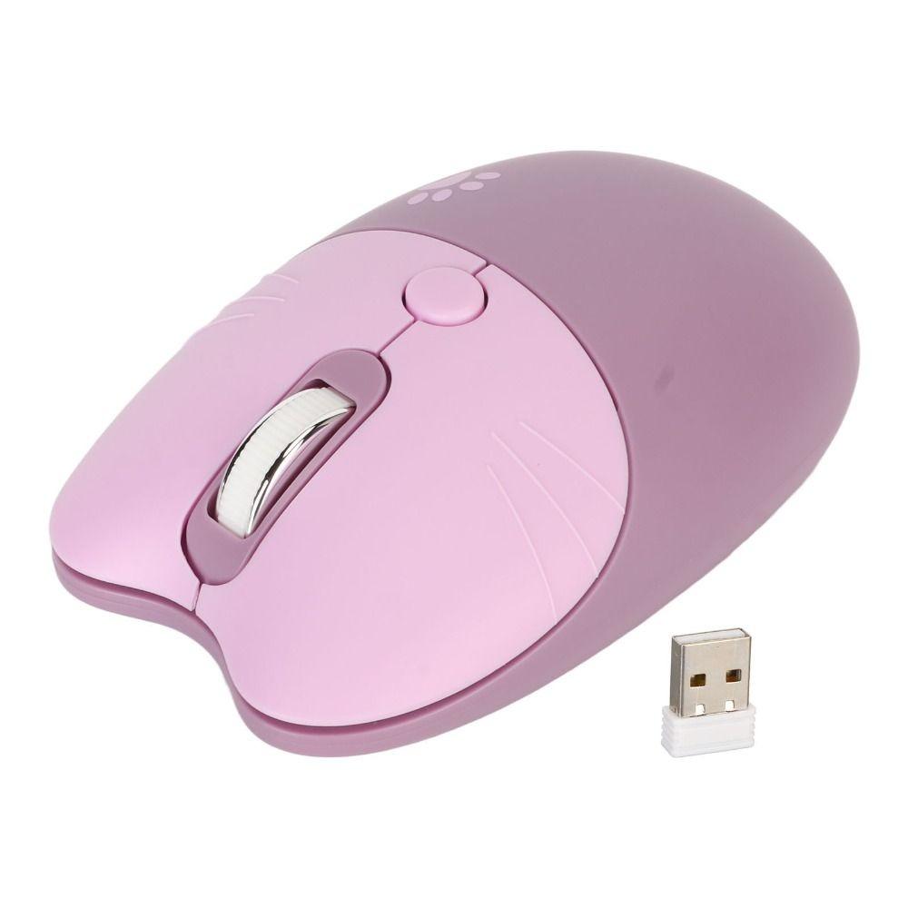 Colorful 2.4G Cat Wireless Mouse Mute Design Lightweight Cute Mouse USB Receiver Plug Play Wireless Mouse Laptop фіолетовий
Colorful 2.4G Cat Wireless Mouse Mute Design Lightweight Cute Mouse USB Receiver Plug Play Wireless Mouse Laptop фіолетовий