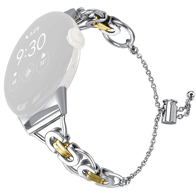 For Google Pixel Watch 3 41mm/Watch 2/Pixel Watch Bead Chain Smartwatch Strap Replacement Stainless Strap Bracelet Strap Gold/Silver
For Google Pixel Watch 3 41mm/Watch 2/Pixel Watch Bead Chain Smartwatch Strap Replacement Stainless Strap Bracelet Strap Gold/Silver