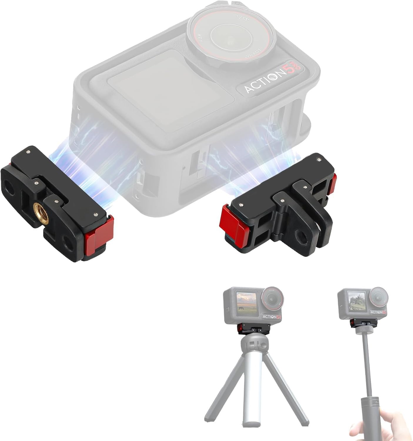 OSMO Action 5 Pro Magnetic Mount for DJI OSMO Action 5 Magnetic Mount Accessories Quick Release Adapter Foldable Screw Hole for GoPro Mini Tripod
OSMO Action 5 Pro Magnetic Mount for DJI OSMO Action 5 Magnetic Mount Accessories Quick Release Adapter Foldable Screw Hole for GoPro Mini Tripod