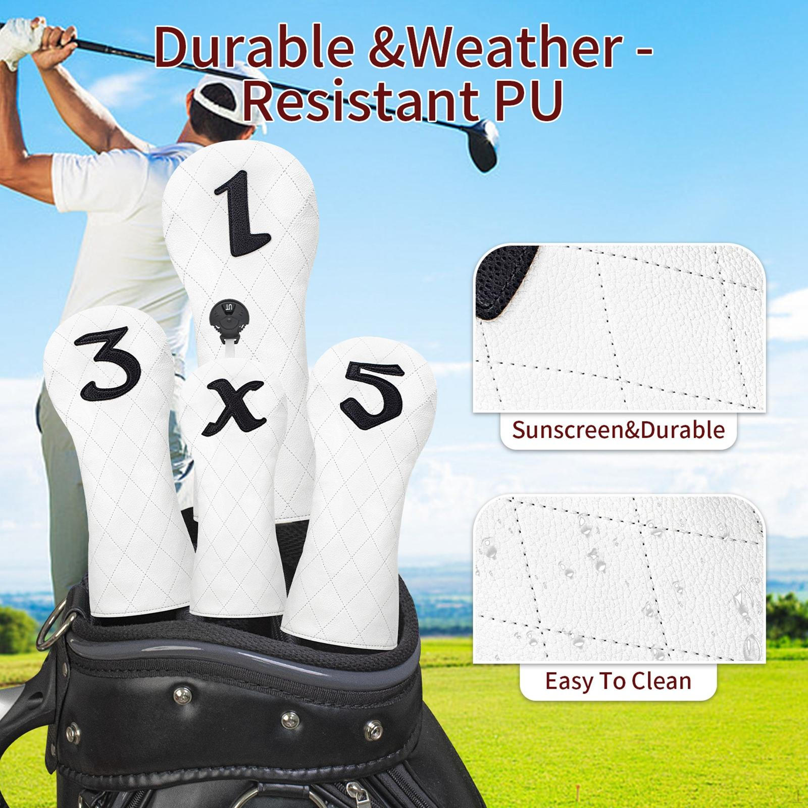 4Pcs Golf Head Cover Anti Scratch Supplies Premium Equipment for Women White
4Pcs Golf Head Cover Anti Scratch Supplies Premium Equipment for Women White
