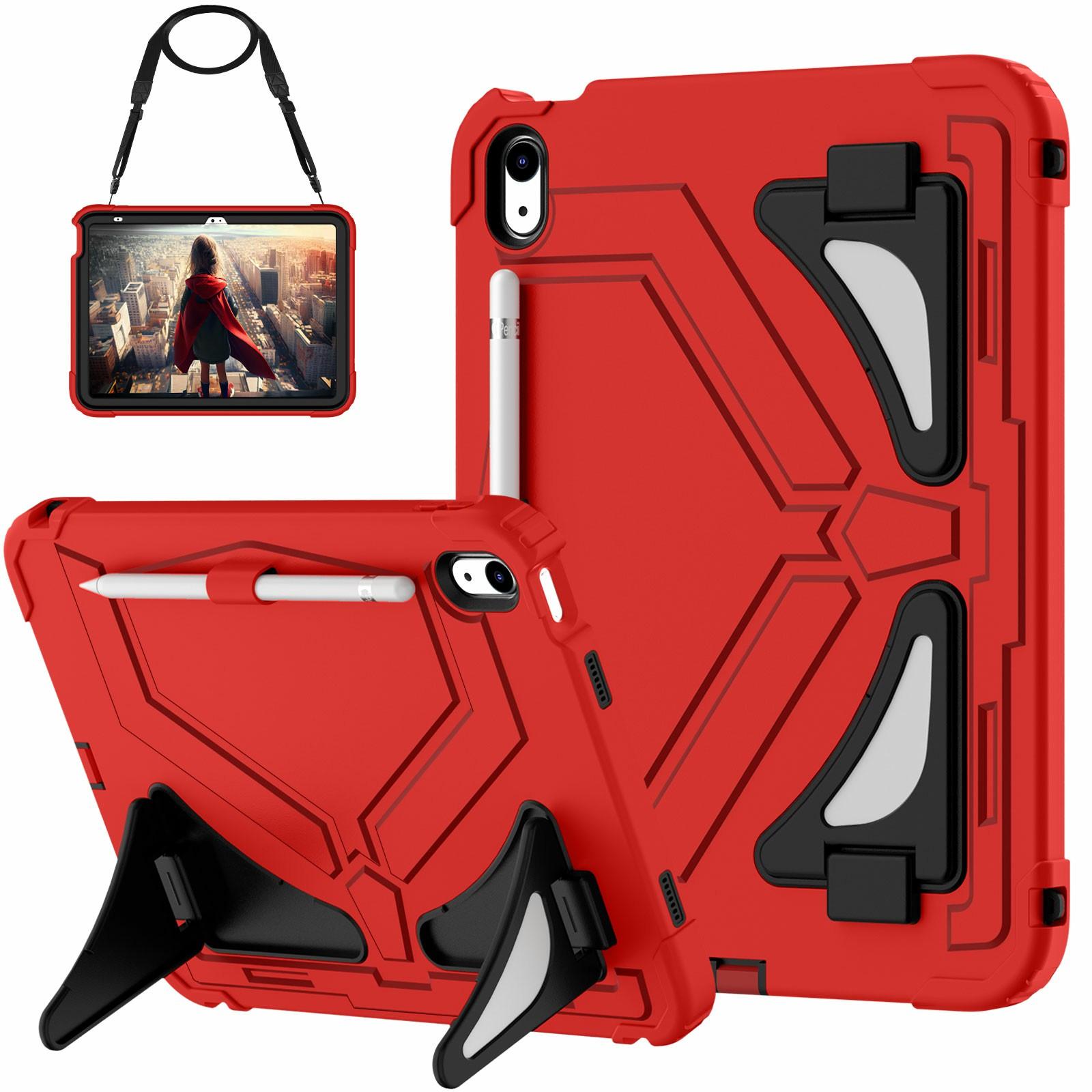 For iPad (2025)/10.9 (2022) Kickstand Case Leopard Style Protective Tablet Cover with Shoulder Strap Red Black
For iPad (2025)/10.9 (2022) Kickstand Case Leopard Style Protective Tablet Cover with Shoulder Strap Red Black