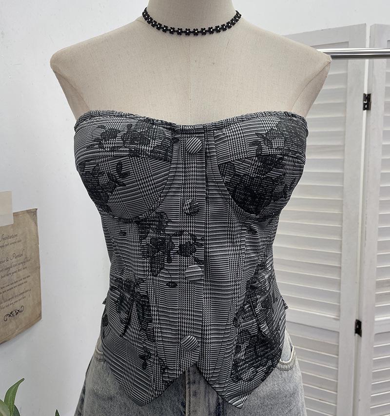 Spicy Girl Strapless Fishbone Cinched Waist Camisole with Bra Pads - Slimming Strappy Shirring, Short & Elastic (2818) One Size
Spicy Girl Strapless Fishbone Cinched Waist Camisole with Bra Pads - Slimming Strappy Shirring, Short & Elastic (2818) One Size