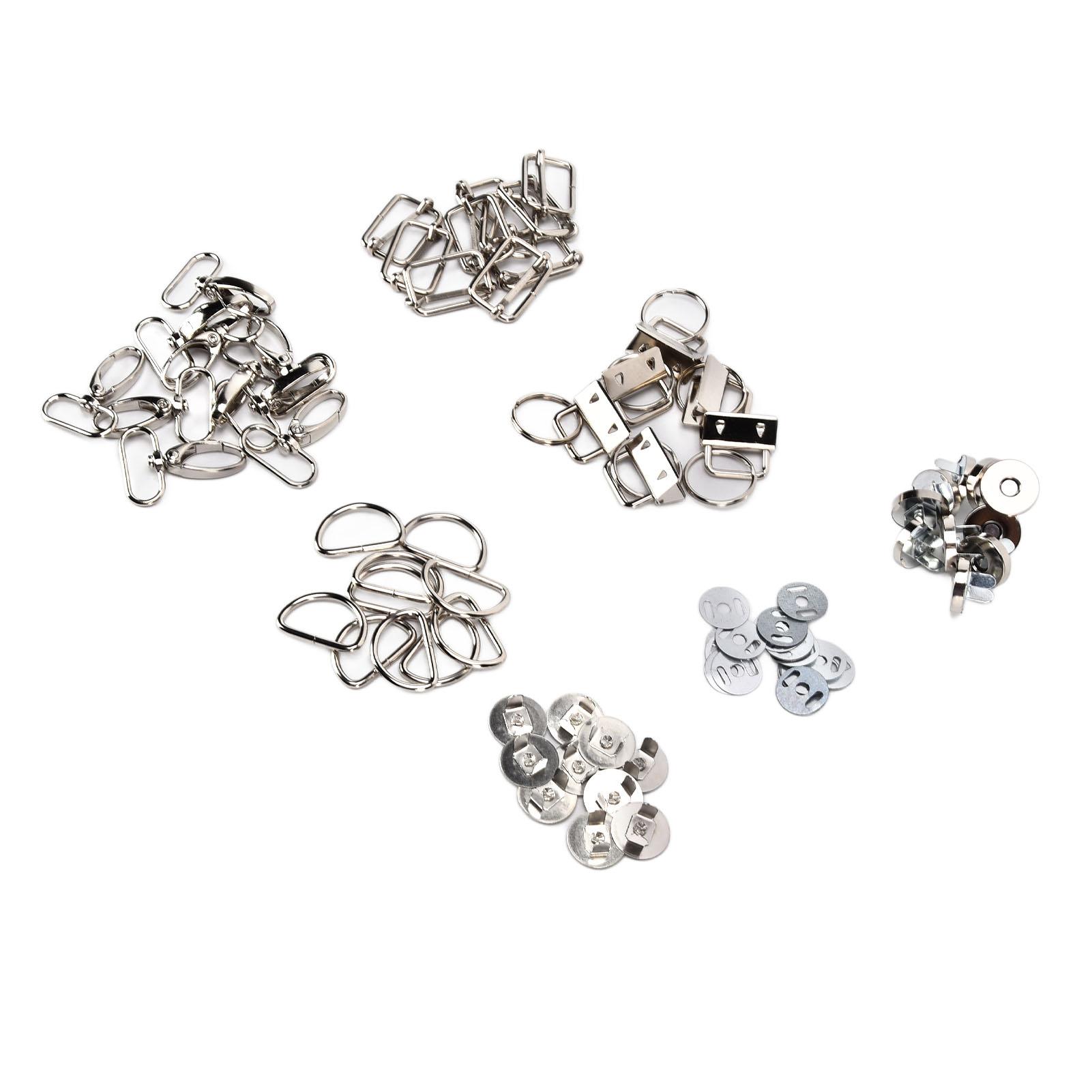 76Pcs Purse Hardware Sufficient Quantity Anti Rust Strong Exquisite Workmanship Metal D Rings for DIY Production
76Pcs Purse Hardware Sufficient Quantity Anti Rust Strong Exquisite Workmanship Metal D Rings for DIY Production