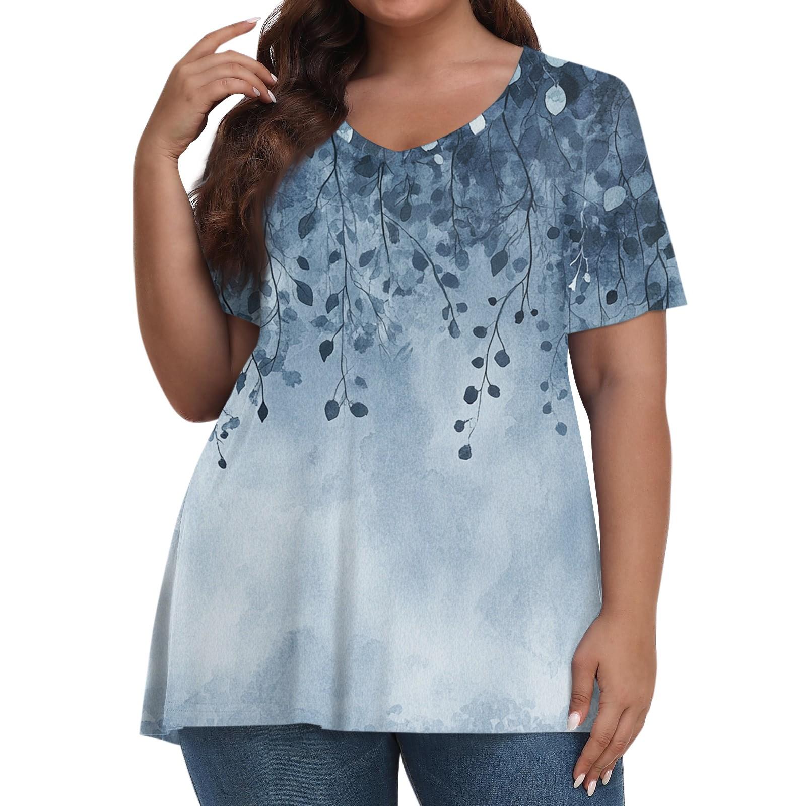 Women s Fashion Casual V-Neck Pullover Short Sleeve Large Size Printed T-Shirt Top XXL
Women s Fashion Casual V-Neck Pullover Short Sleeve Large Size Printed T-Shirt Top XXL