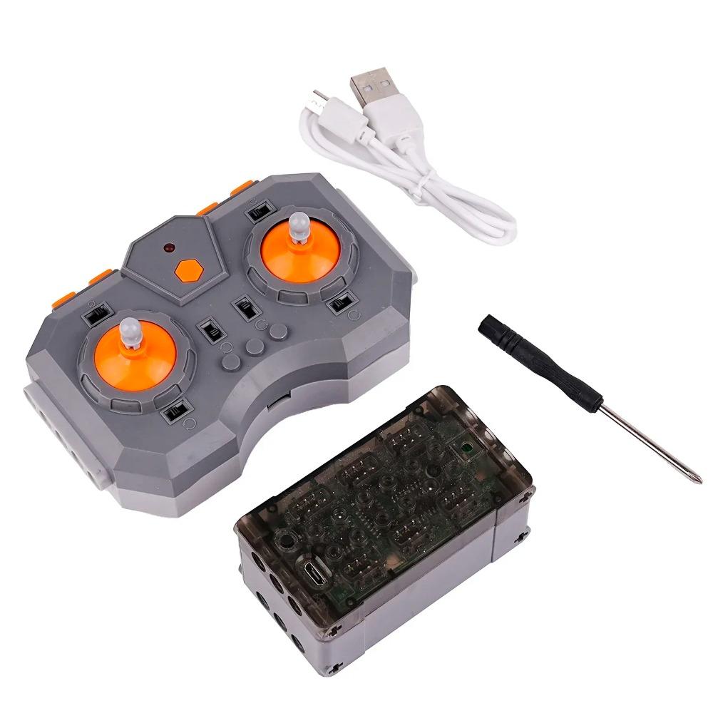 12 Channel APP Programmable Remote Control Lithium Battery Holder Kit Speed Adjustable Powered Module for MOC Building Block Kit
12 Channel APP Programmable Remote Control Lithium Battery Holder Kit Speed Adjustable Powered Module for MOC Building Block Kit