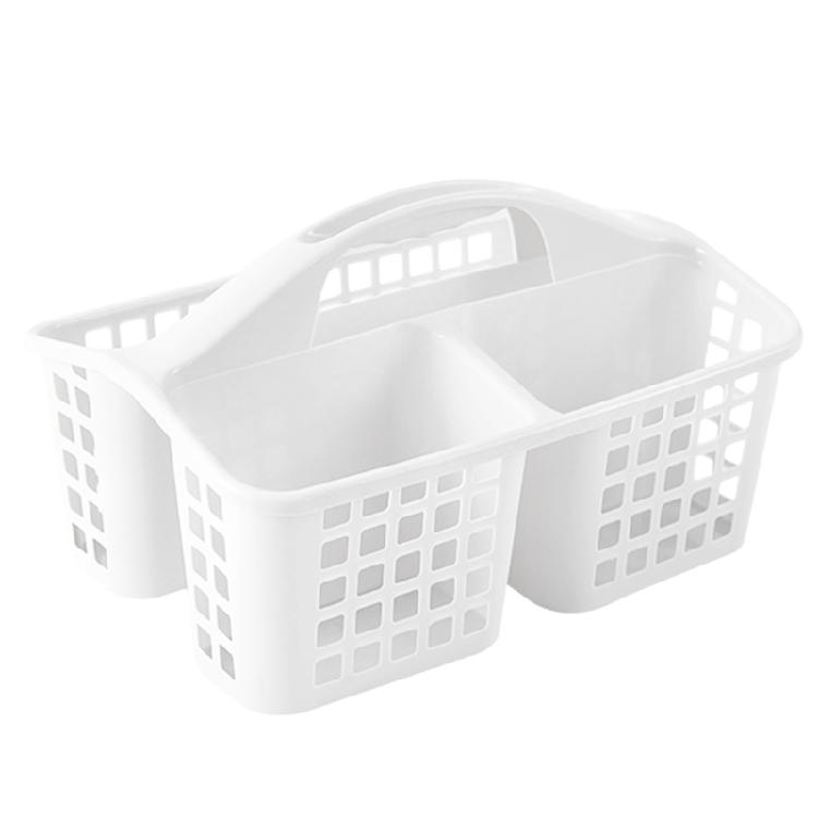 Space Saving Bath Holder with Handle Practical Shower Organization Basket with 3 Sections for Shampoo Soap Towels білий
Space Saving Bath Holder with Handle Practical Shower Organization Basket with 3 Sections for Shampoo Soap Towels білий