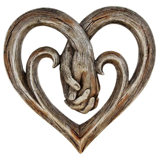 Heart Pendant Sculptures Rustic Wall Hanging Wood Heart Holding Hands Wall Decor for Home 1
Heart Pendant Sculptures Rustic Wall Hanging Wood Heart Holding Hands Wall Decor for Home 1