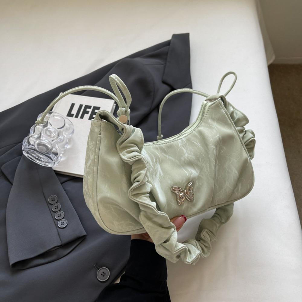 Large Capacity Pleated Single Shoulder Bag PU Leather Bow Bag Trendy Butterfly Bag Unisex зелёный
Large Capacity Pleated Single Shoulder Bag PU Leather Bow Bag Trendy Butterfly Bag Unisex зелёный