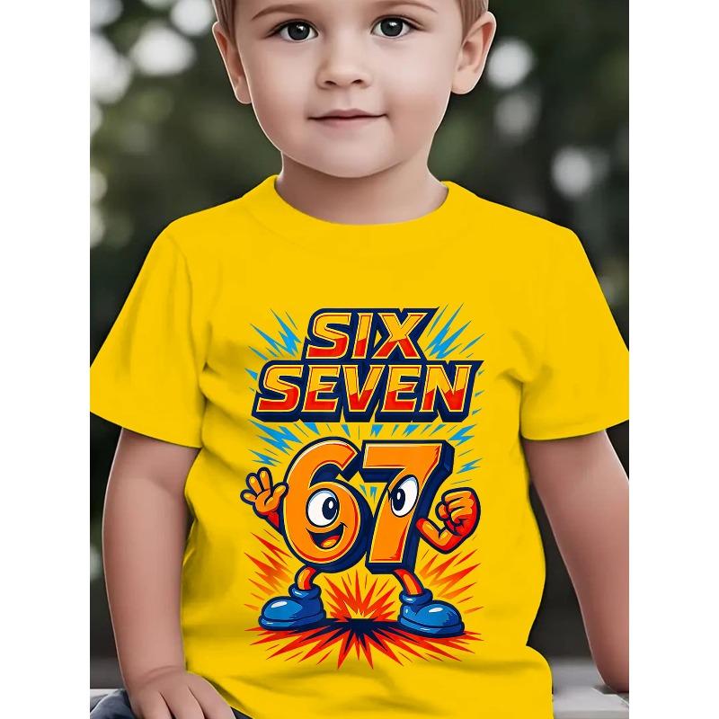 European sizes Boys Summer Fashion Short Sleeve T-Shirt - Cartoon Print, Regular Fit, Crew Neck, Slight Stretch Fabric, Casual Style 164cm жовтий
European sizes Boys Summer Fashion Short Sleeve T-Shirt - Cartoon Print, Regular Fit, Crew Neck, Slight Stretch Fabric, Casual Style 164cm жовтий