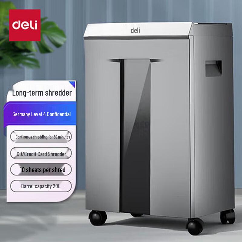 Deli 9958 Commercial Cross-Cut Paper Shredder CN plug (adapter included)
Deli 9958 Commercial Cross-Cut Paper Shredder CN plug (adapter included)