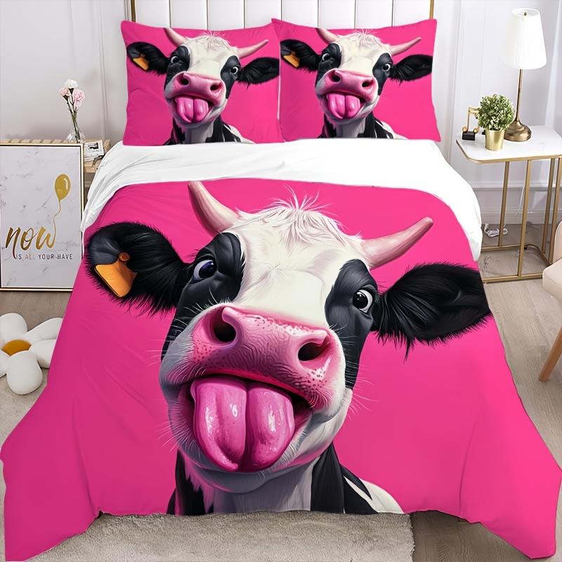 Creative Cute Calf Tongue Pattern Bedding Set Soft and Comfortable, Spiritual Home Decoration Suitable for All Seasons 135X200cm
Creative Cute Calf Tongue Pattern Bedding Set Soft and Comfortable, Spiritual Home Decoration Suitable for All Seasons 135X200cm