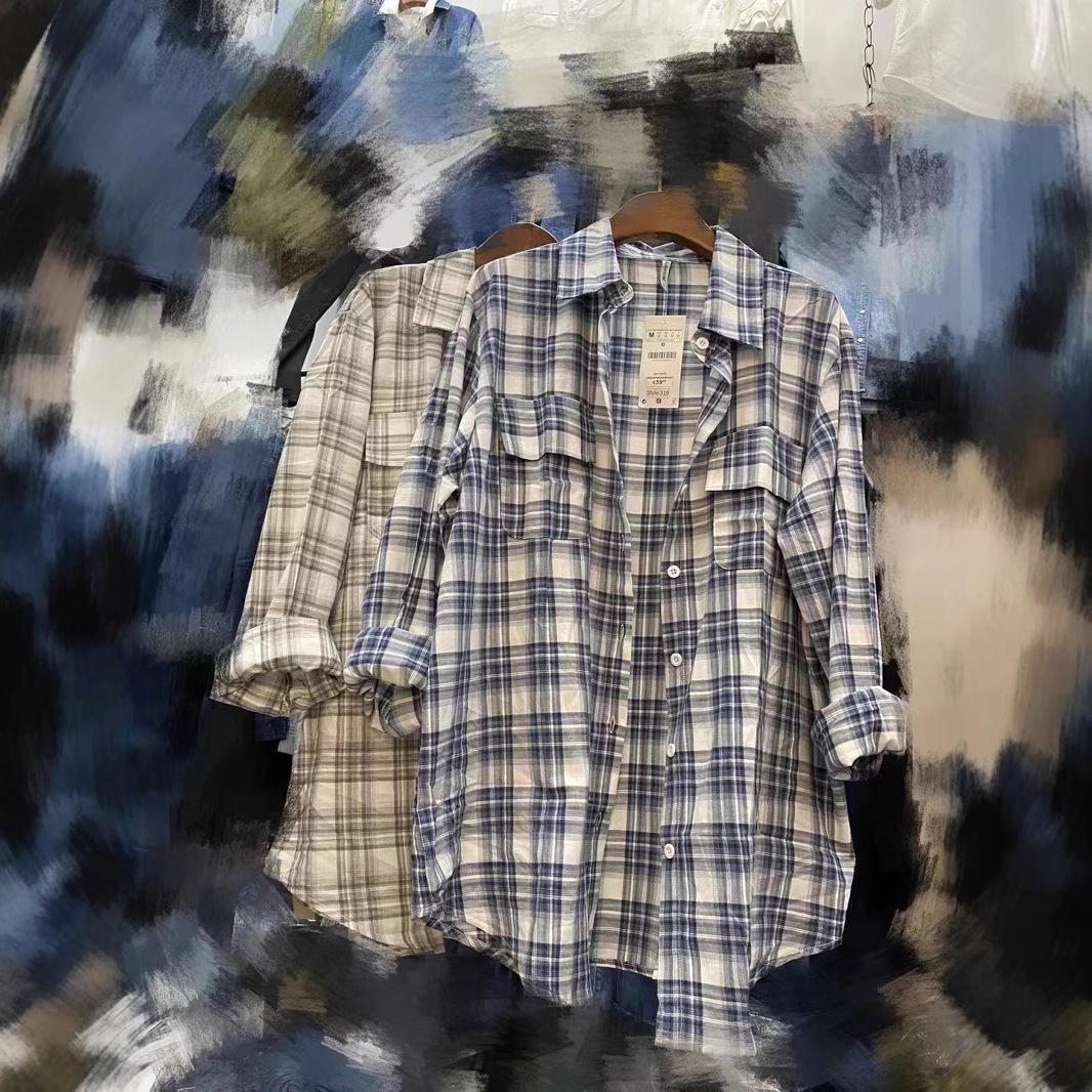 Japanese Women s Plaid Layered Long Sleeve Shirt Jacket for Autumn/Spring - Loose and Casual. L
Japanese Women s Plaid Layered Long Sleeve Shirt Jacket for Autumn/Spring - Loose and Casual. L