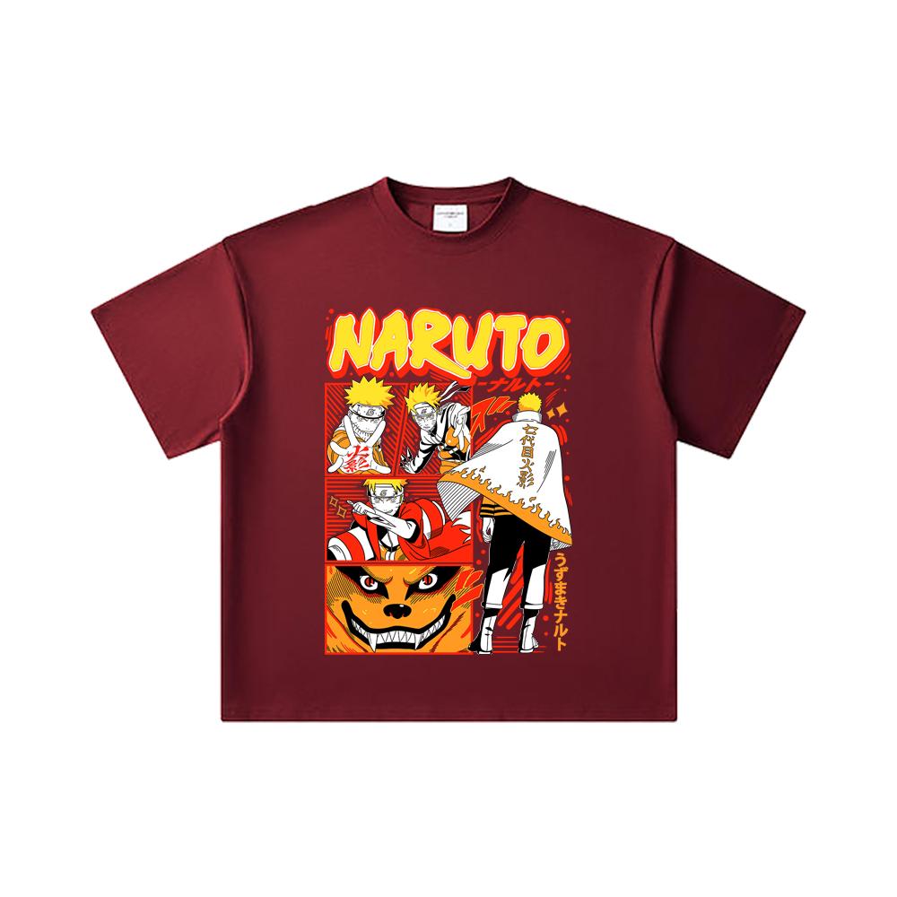 260 GSM Double Yarn 32 Count 100% Cotton Naruto V2 Hokage Print Unisex Heavy Cotton T Shirt 2XL вина червоного кольору
260 GSM Double Yarn 32 Count 100% Cotton Naruto V2 Hokage Print Unisex Heavy Cotton T Shirt 2XL вина червоного кольору