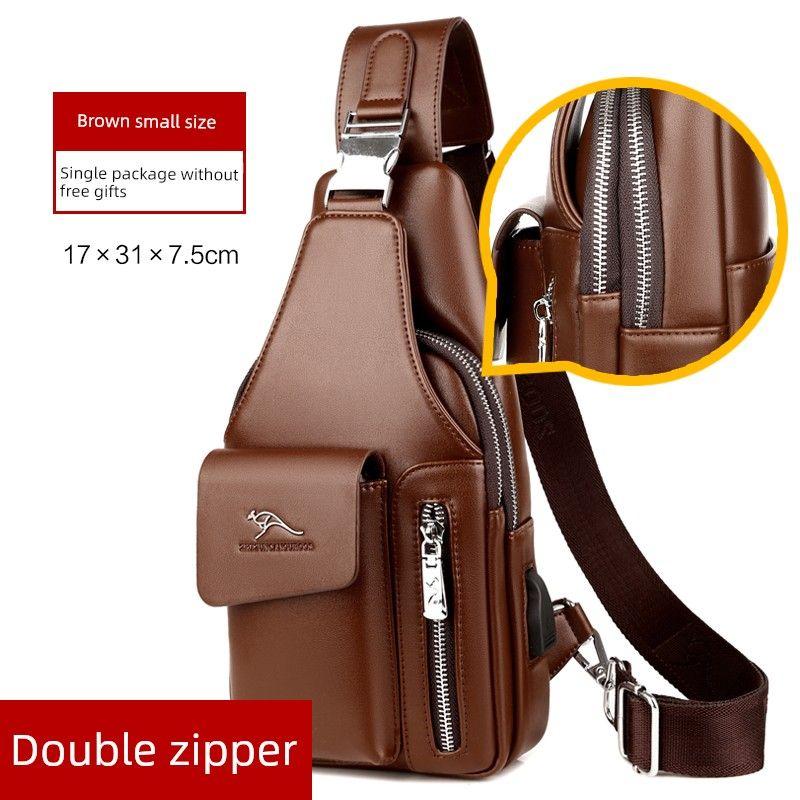 Korean Men s Bag Men Chest Bag Shoulder Bag Crossbody Bag Casual Oblique Bag Genuine Leather Bag Trendy Sports Small Bag Summer Brown small size(No free gifts)
Korean Men s Bag Men Chest Bag Shoulder Bag Crossbody Bag Casual Oblique Bag Genuine Leather Bag Trendy Sports Small Bag Summer Brown small size(No free gifts)