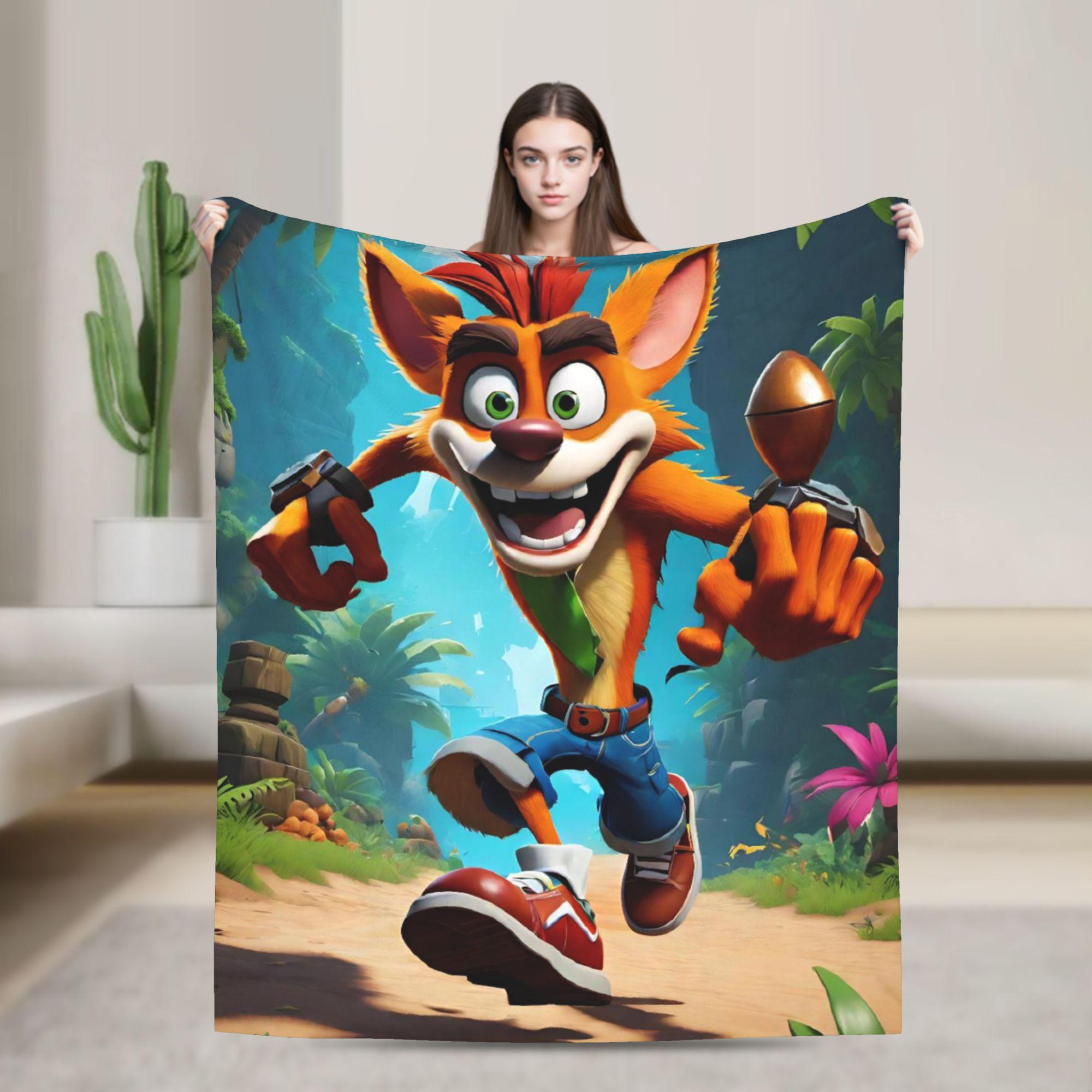 Soft Warm BlanketStudents Decorative Crashs Bandicoots Throw Blanket Flannel Bedspread For Living Room Aesthetic Sofa Bed Cover 75x90cm
Soft Warm BlanketStudents Decorative Crashs Bandicoots Throw Blanket Flannel Bedspread For Living Room Aesthetic Sofa Bed Cover 75x90cm