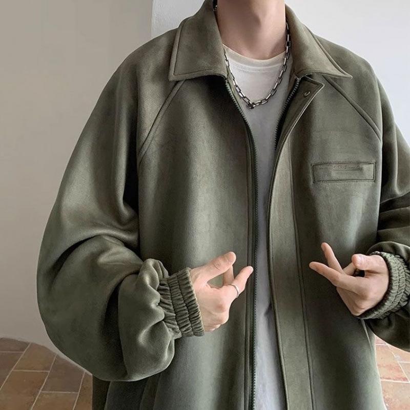 Suede Jacket for Boys In Autumn and Winter, Handsome Street Fashion Brand Teenagers Loose Casual Lapel Jacket 2XL
Suede Jacket for Boys In Autumn and Winter, Handsome Street Fashion Brand Teenagers Loose Casual Lapel Jacket 2XL