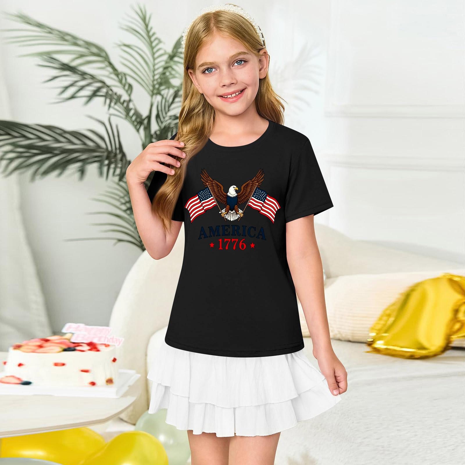 Girls Round Neck Short Sleeve Printed Casual Short Sleeve 150 чорний
Girls Round Neck Short Sleeve Printed Casual Short Sleeve 150 чорний
