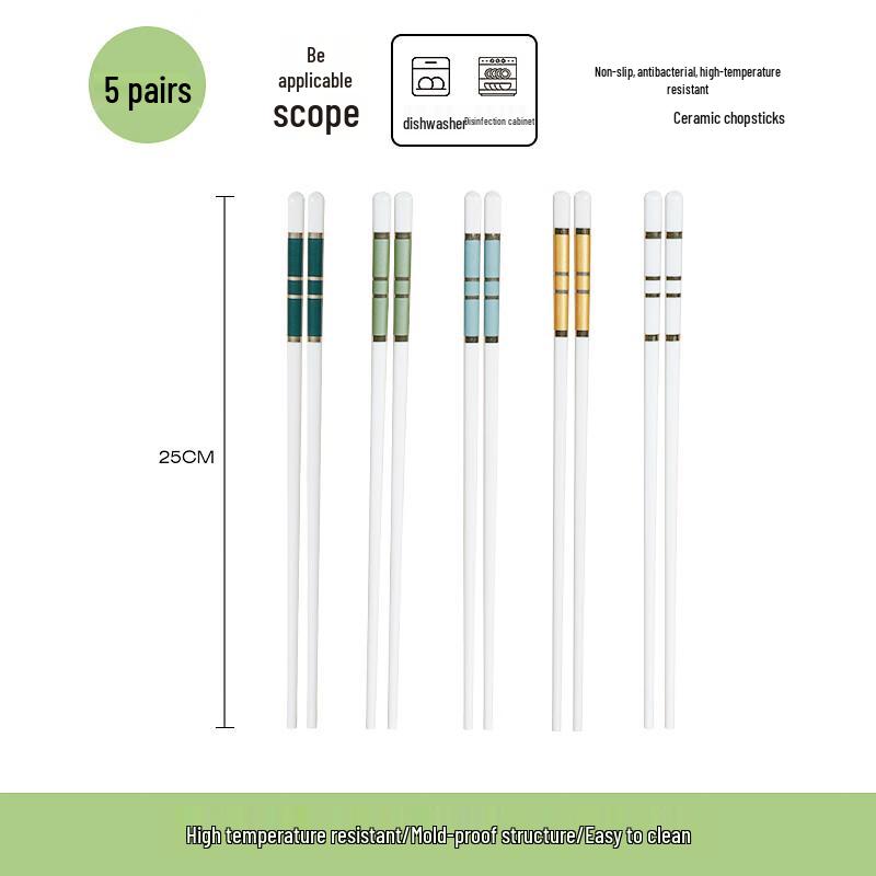 Elegant Gold-Rimmed Ceramic Chopsticks
Elegant Gold-Rimmed Ceramic Chopsticks