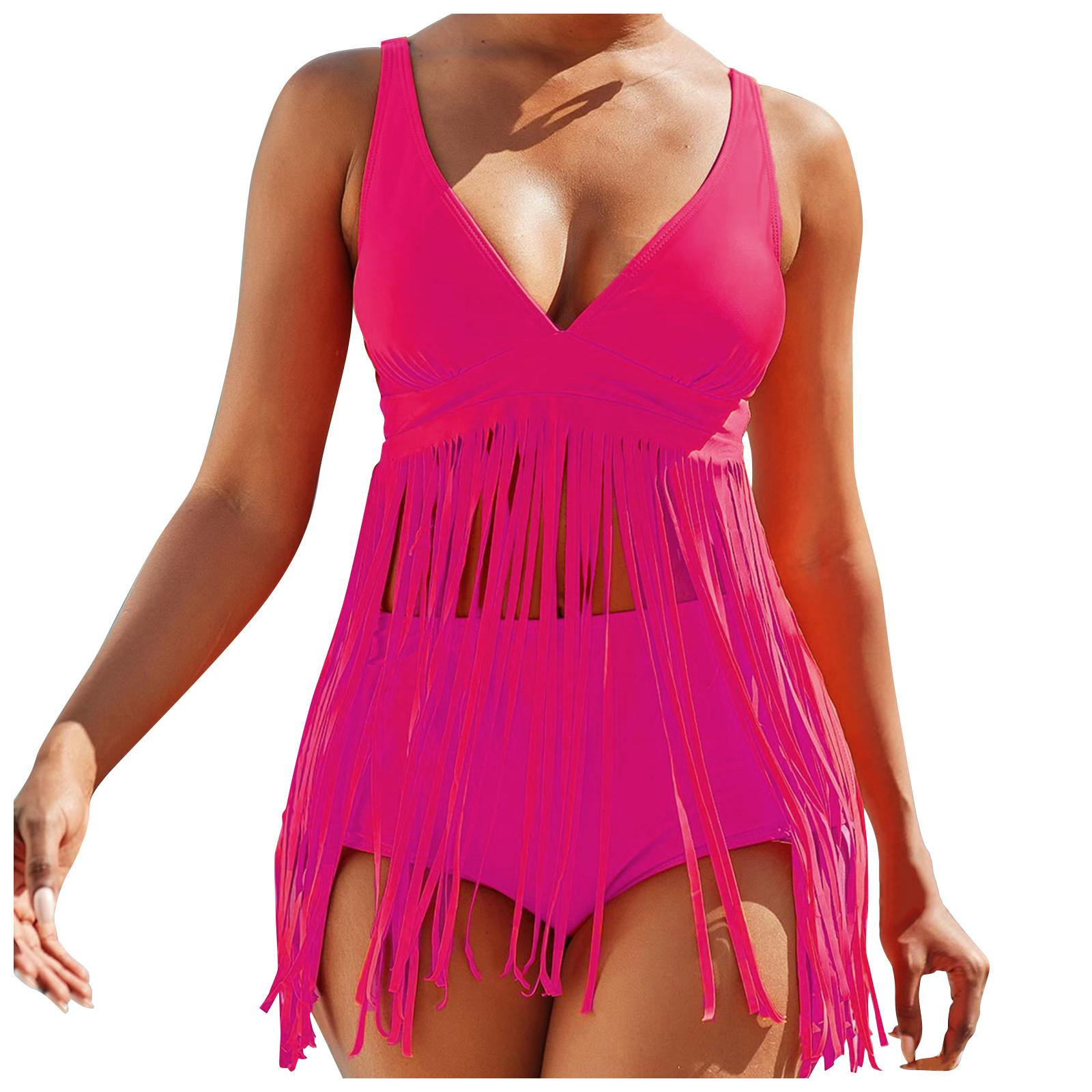 Women s Sexy Split High Waist Color Tassel Bikini With Bra And No Steel Support Swimsuit S
Women s Sexy Split High Waist Color Tassel Bikini With Bra And No Steel Support Swimsuit S