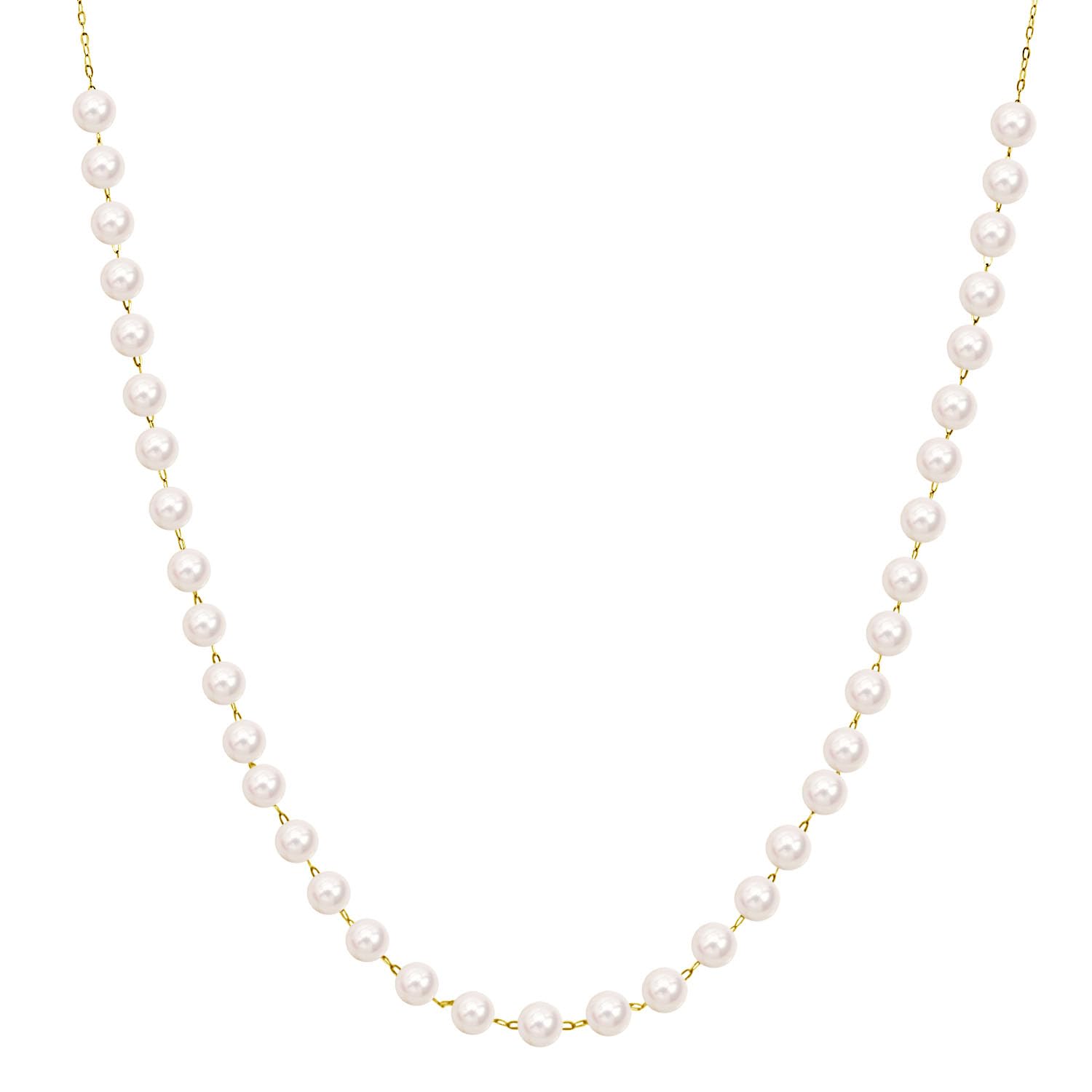 Lala Christie Akoya Pearl 35 with Certificate of 18K Gold Women s Necklace, 4.5-5.0mm (18K Gold), 45cm, Pearls, Authenticity, (lp107-0004-yg)
Lala Christie Akoya Pearl 35 with Certificate of 18K Gold Women s Necklace, 4.5-5.0mm (18K Gold), 45cm, Pearls, Authenticity, (lp107-0004-yg)