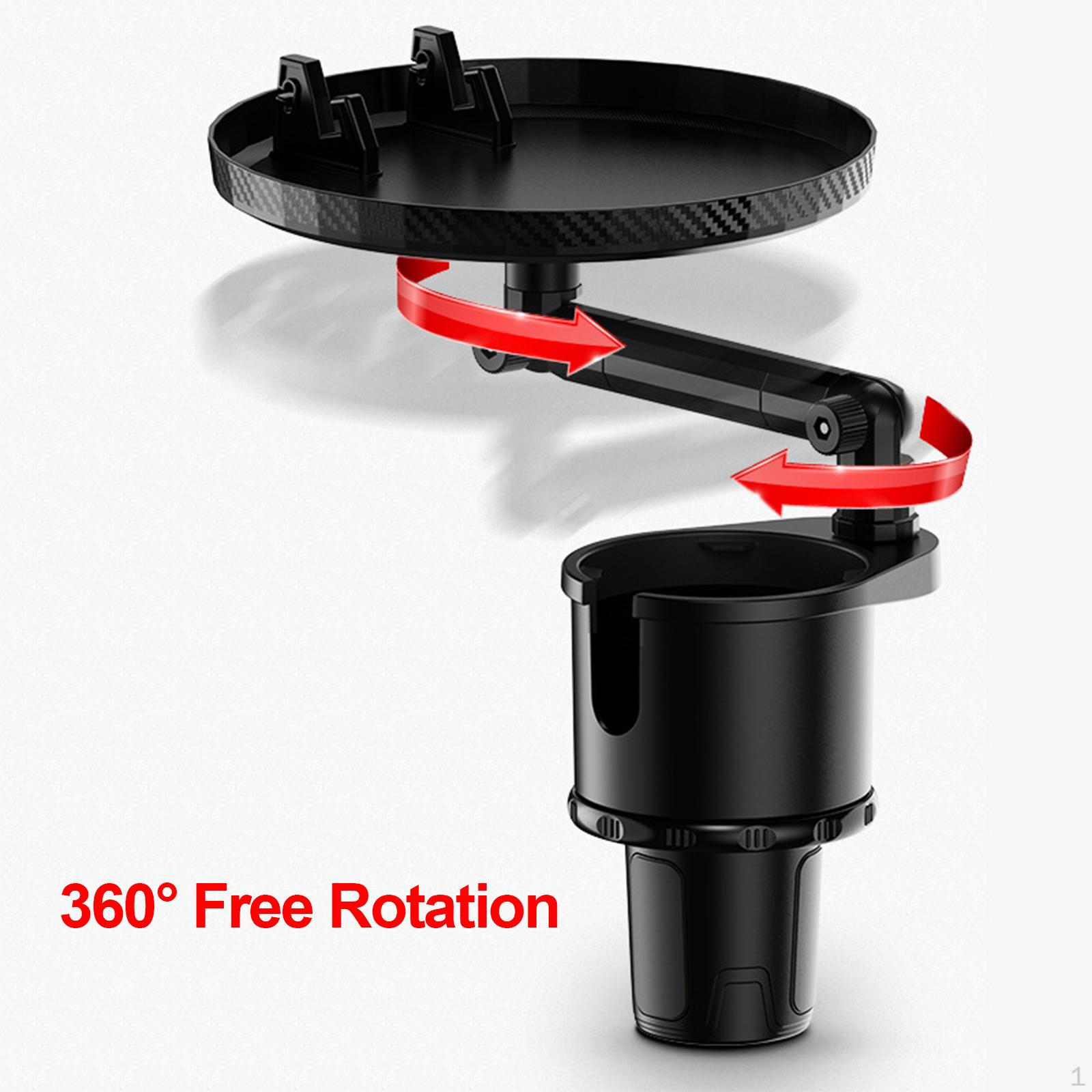 Car Cup Holder Tray Organizer Detachable Rotating Food Drinks Black
Car Cup Holder Tray Organizer Detachable Rotating Food Drinks Black